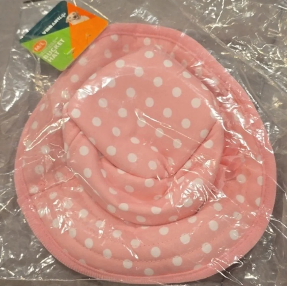 ❤️10/$13 New Pink Polka Dot Dog Hat